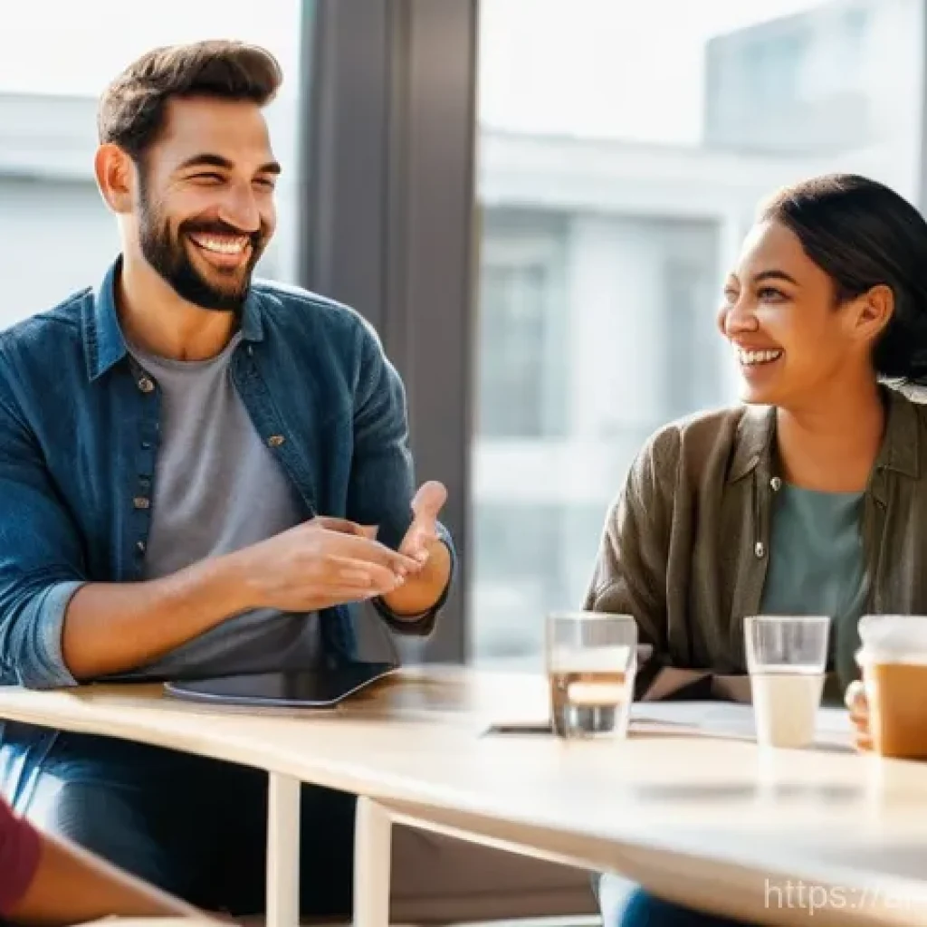 브랜드 커뮤니케이션 전문가로 성장하는 법 - **Prompt:** A diverse group of adults, representing various ages and ethnicities, are gathered in a ...