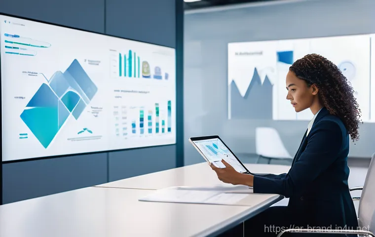 브랜드 커뮤니케이션 포지션별 업무 분석 - **Prompt 1: AI-Driven Brand Strategy Meeting**
    A diverse team of professionals, including men an...