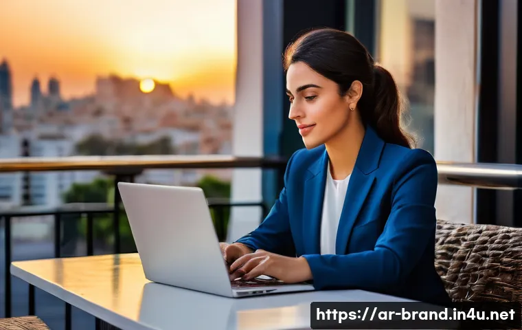 브랜드 커뮤니케이션 직무와 프리랜서로의 전환 - **Prompt 1: Digital Nomad in the Arab World**
    "A stylish, professional Arab woman in her late 20...